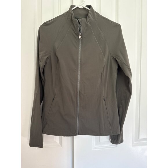 Spanx size Medium Contour Active Jacket Full-Zip Stretch Olive Green - Picture 4 of 4